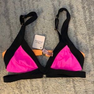 Agent Provocateur Mazzy Bikini Top Pink/Orange